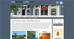 Desktop Screenshot of lakehartwellinsider.com